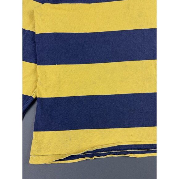 Rare Vintage Y2K Polo Ralph Lauren Rugby Shirt Stripes Thrased Streetwear Hype - Picture 6 of 16
